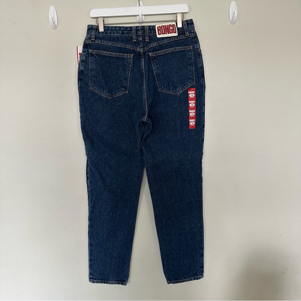 Vintage Bongo‎ Jean Original Slim High Waisted Dark Size 13 Long Length